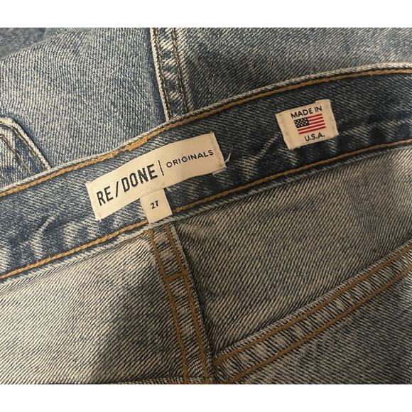 Re/Done Women's 27 Blue Double Yoke High Rise Relaxed Jeans EUC - Picture 3 of 4